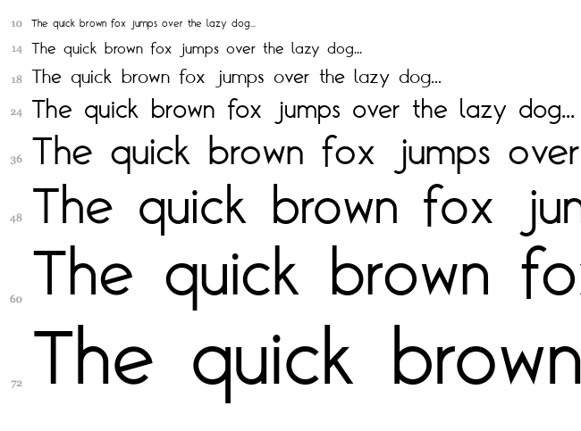 TG Alcefun font waterfall